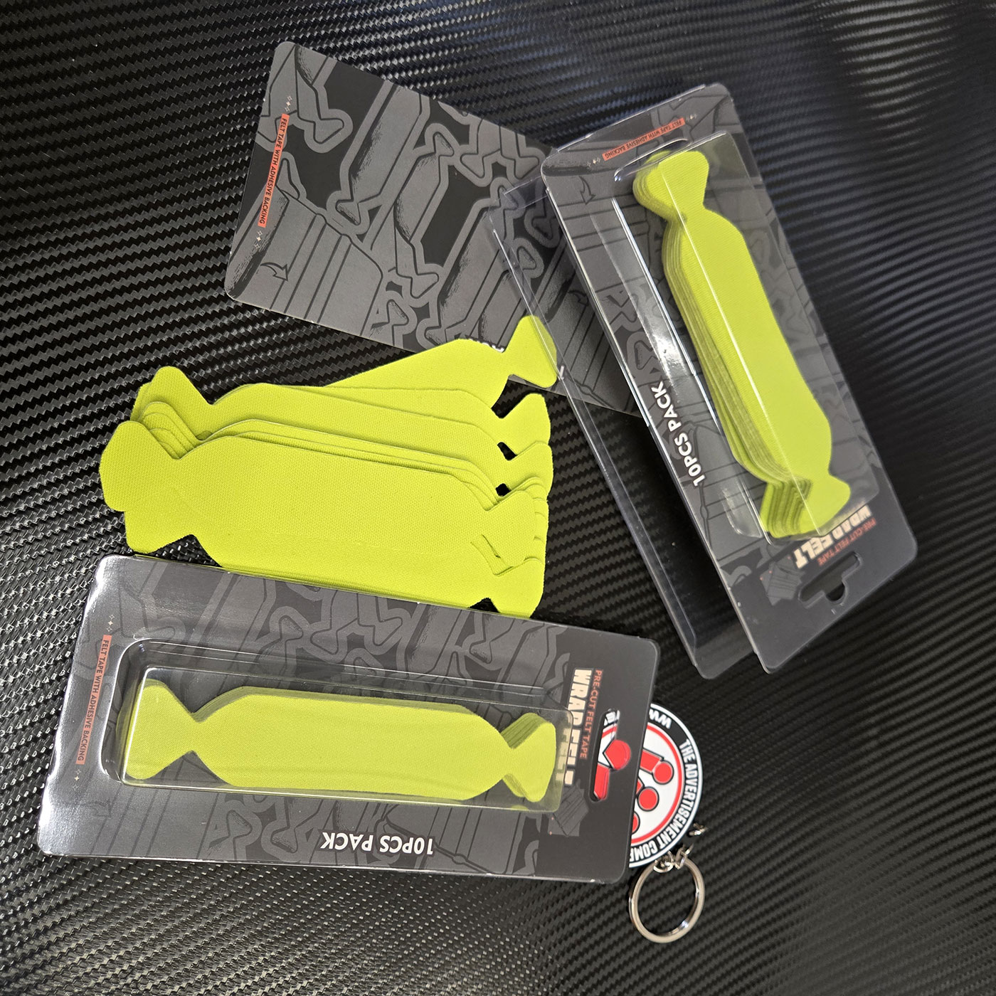 10 Stk Rakel Buffer Wings Rakelfilz Microfaser Gelb im Blister