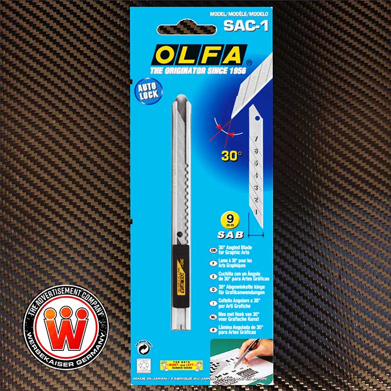 Olfa® SAC-1 Cutter Messer 30° Edelstahl 10x