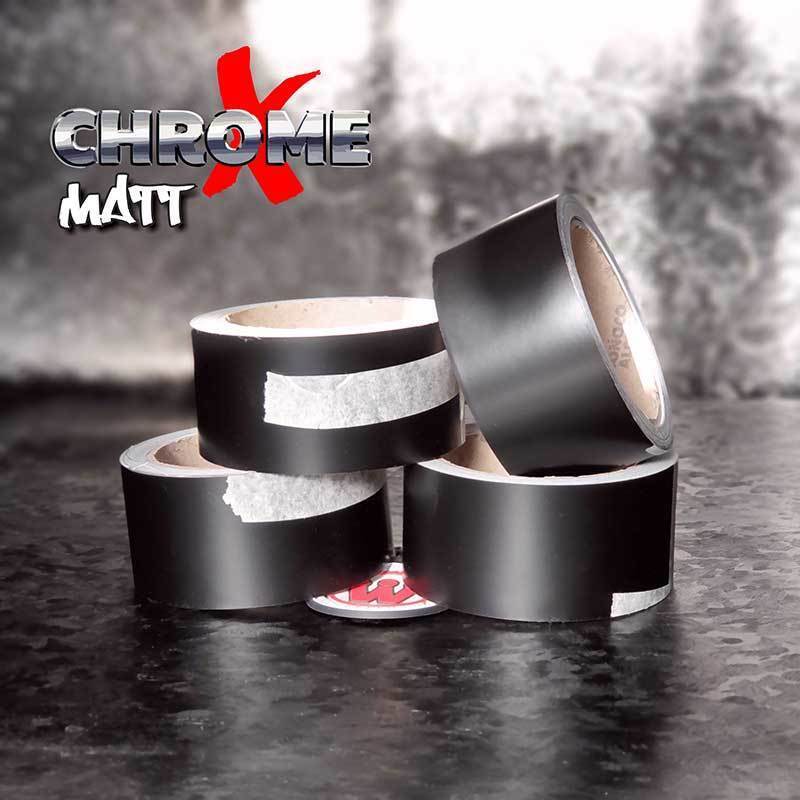 ChromeX dechrome Zierleistenfolie schwarz matt 5cm x 10m ChromeX dechrome Zierleistenfolie schwarz matt 5cm x 10m